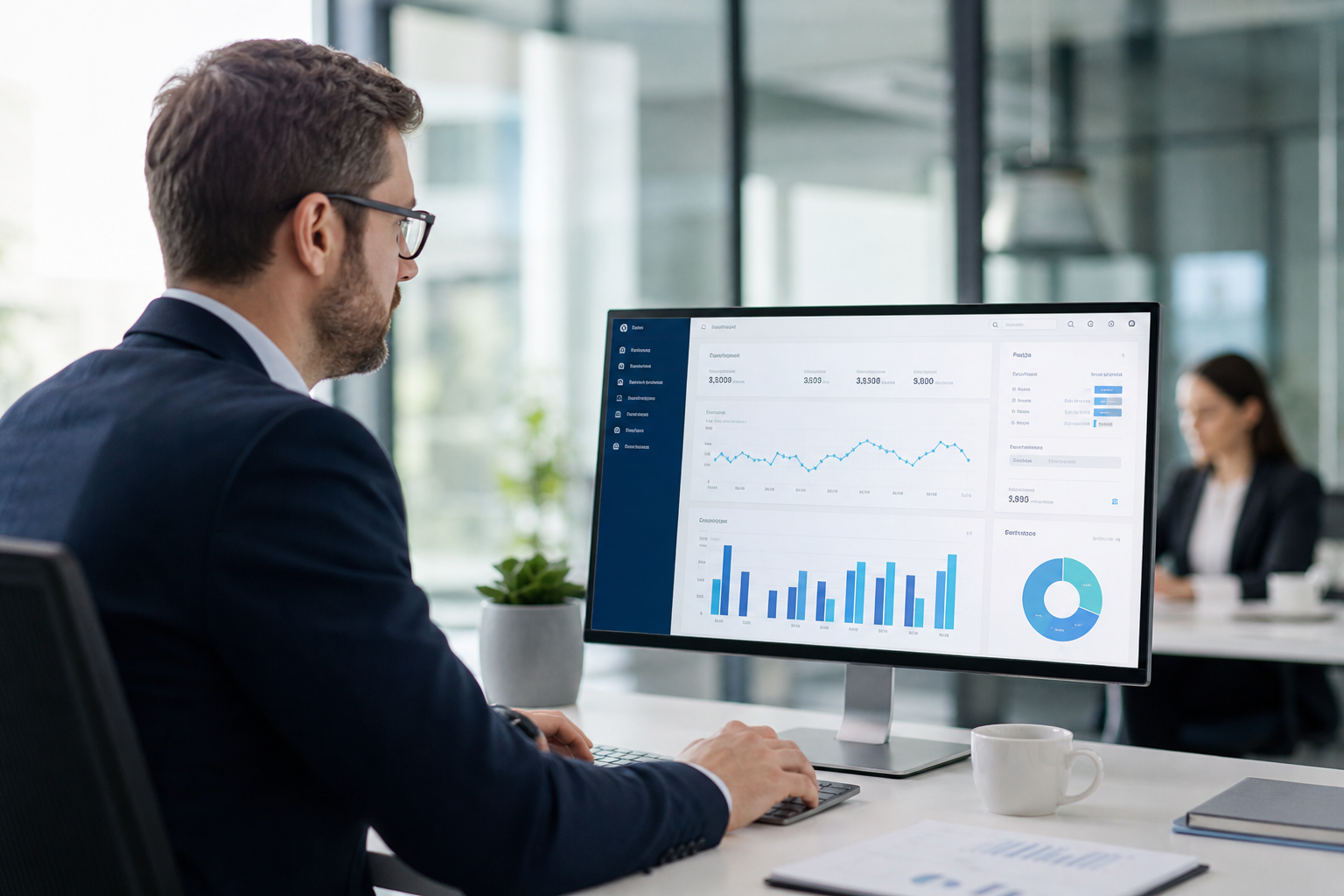 Dashboard integrado com módulos ERP e fiscal